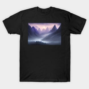 purple misty mountain T-Shirt